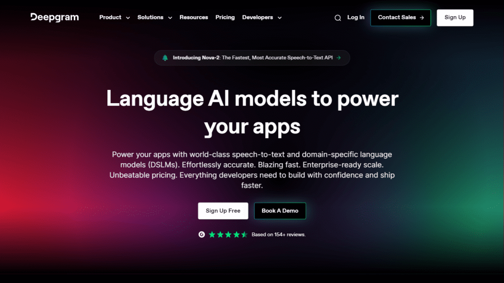Deepgram ИИ транскрибатор