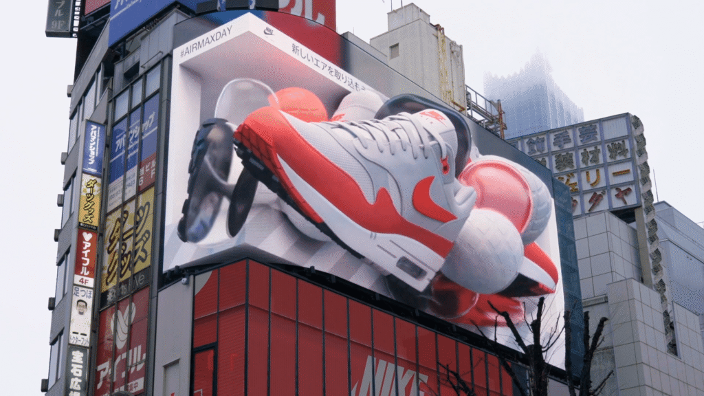 цифровая наружная реклама Nike